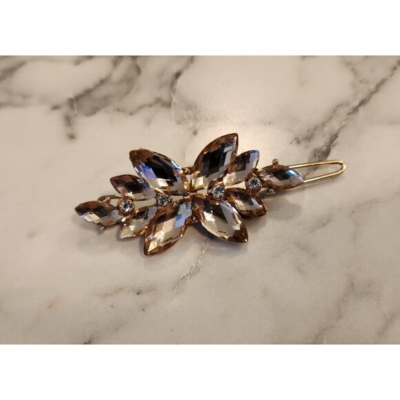 Set Of 3 Crystal Rhinestone Butterfly Hair Clips - Picture 5 of 5